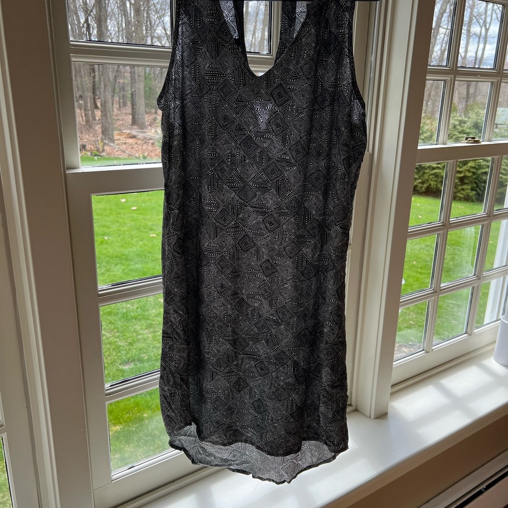 Black Patterned Women's Sleepwear
